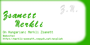 zsanett merkli business card